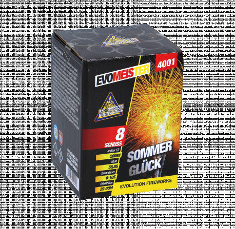 Zena Coloured Gold, 132-Schuss-Komplettfeuerwerk